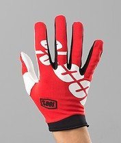 Guantes 100% iTrack Fire Red
